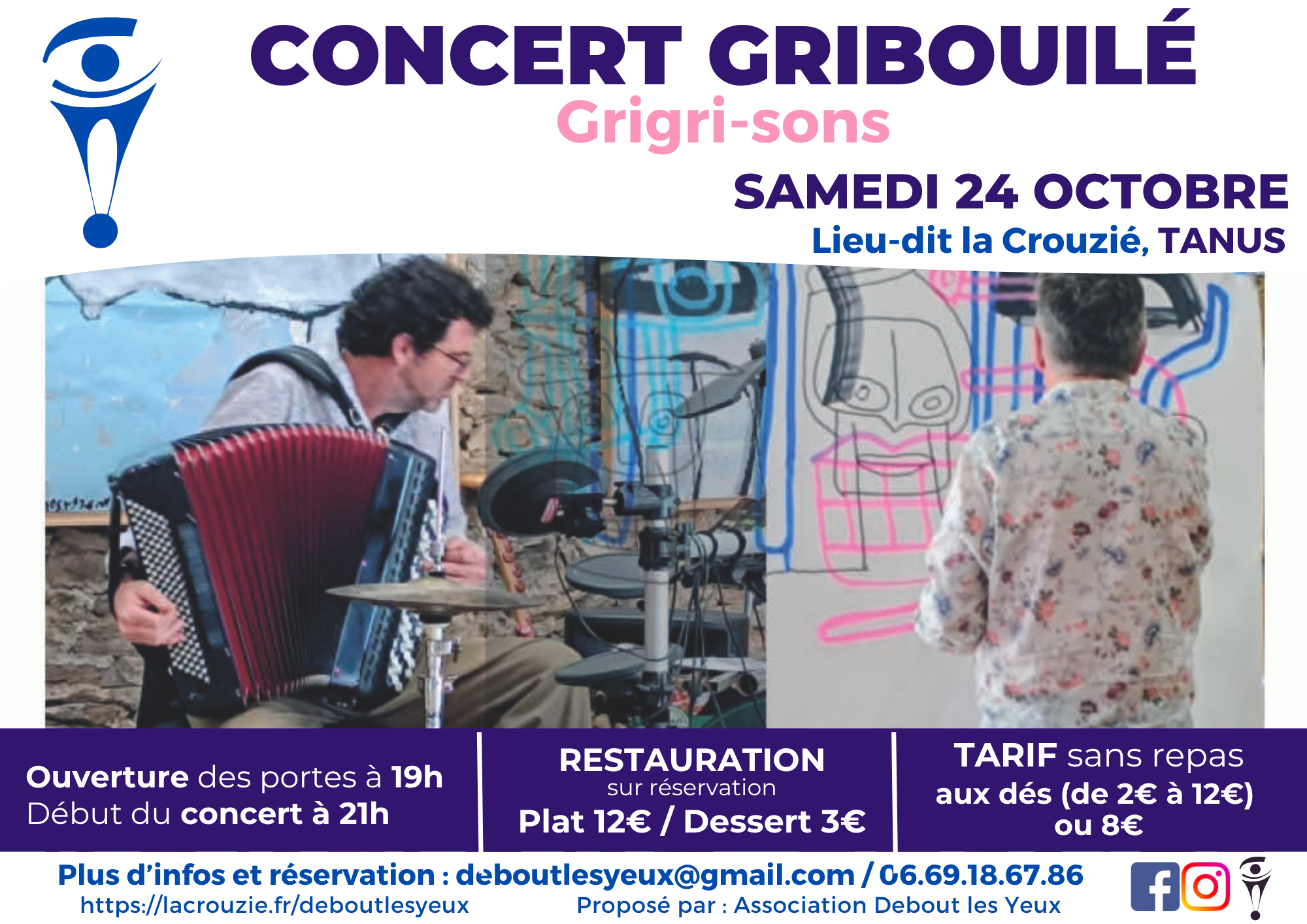 Concert Gribouillé à la Crouzié, Tanus